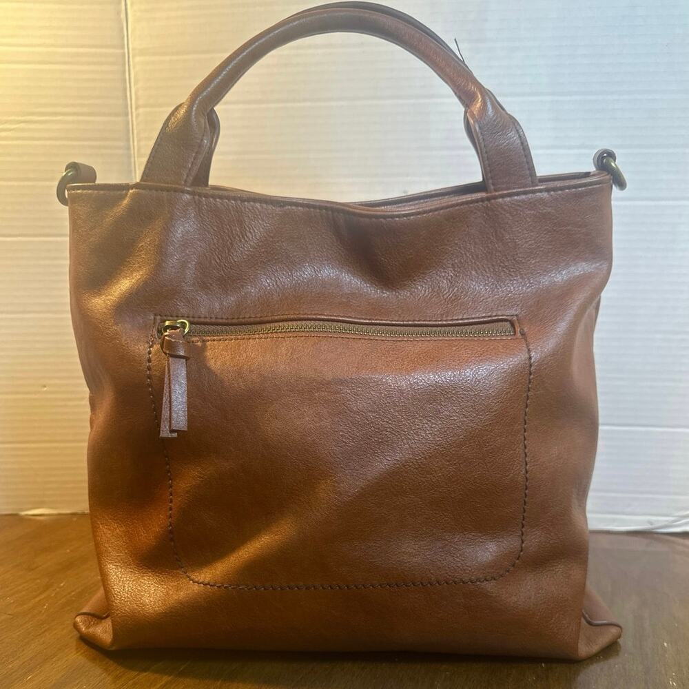 Sonoma Goods For Life Sutton Hobo Bag - Cognac faux leather